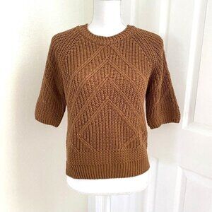 Bryan Brown Chunky Knit Sweater Size Small Boutique Brand Elbow Length Sleeves